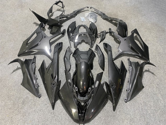 2019-2022 BMW S1000RR Motorcycle Fairings - Black Carbon Fiber UK