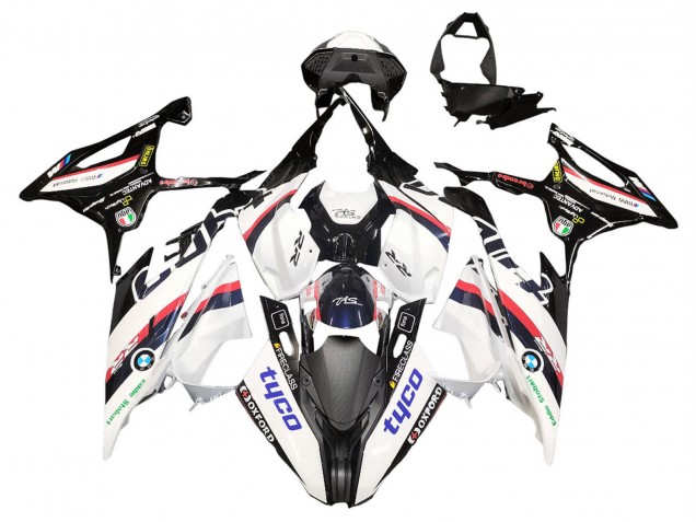 2019-2022 BMW S1000RR Motorcycle Fairings - White Black Pink Oxford UK