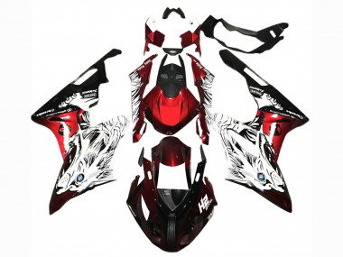 Buy 2017-2018 BMW S1000RR Motorcycle Fairings - White Red Black UK