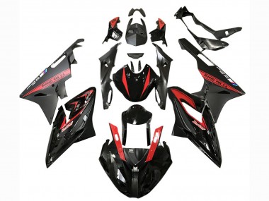 Buy 2017-2018 BMW S1000RR Motorcycle Fairings - Red Glossy Black Matte Black UK