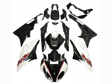Buy 2017-2018 BMW S1000RR Motorcycle Fairings - White Glossy Black UK
