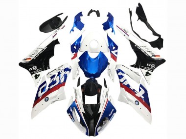 Buy 2017-2018 BMW S1000RR Motorcycle Fairings - White Blue Red Glossy Black Tyco UK