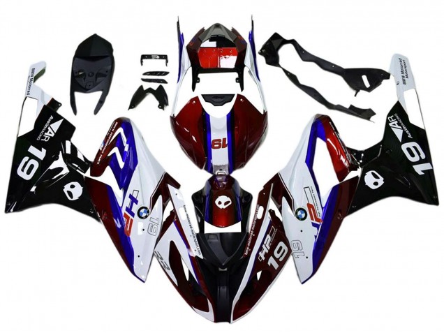 2017-2018 BMW S1000RR Motorcycle Fairings - White Red Blue Black UK