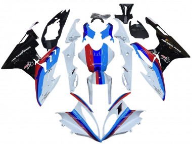 Buy 2015-2016 BMW S1000RR Motorcycle Fairing Kits - White Red Blue Glossy Black UK