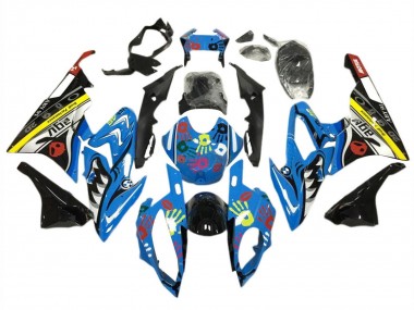 Buy 2015-2016 BMW S1000RR Motorcycle Fairing Kits - Yellow Blue Black Shark UK