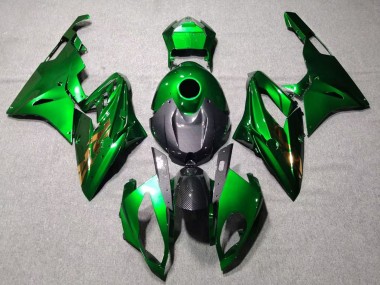 Buy 2015-2016 BMW S1000RR Motorcycle Fairings - Green Black Carbon Fiber UK