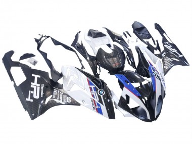 Buy 2015-2016 BMW S1000RR Motorcycle Fairings - White Blue Black Carbon Fiber UK