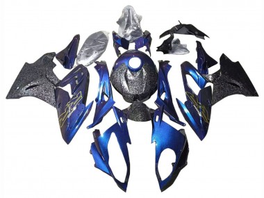 Buy 2015-2016 BMW S1000RR Motorcycle Fairings - Gradient Purple Blue Forged Carbon Fiber UK