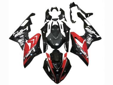 Buy 2015-2016 BMW S1000RR Motorcycle Fairings - Red Black Carbon Fiber UK