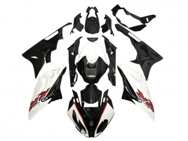Buy 2015-2016 BMW S1000RR Motorcycle Fairings - White Black Carbon Fiber UK