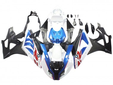 Buy 2009-2014 BMW S1000RR Motorcycle Fairings - White Blue Matte Black UK