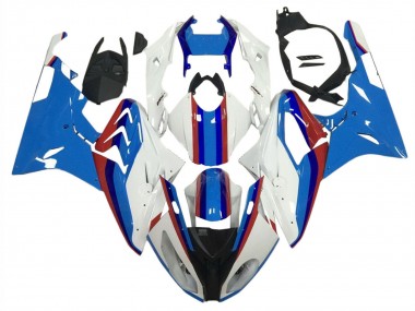 Buy 2009-2014 BMW S1000RR Motorcycle Fairings - White Red Blue UK