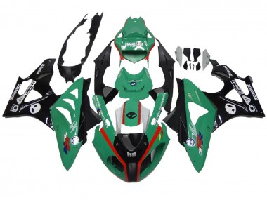 Buy 2009-2014 BMW S1000RR Motorcycle Fairings - Green Red Black UK