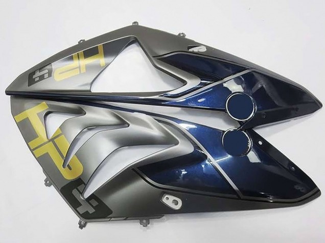 2009-2014 BMW S1000RR Motorcycle Fairings - Silver Blue Glossy Black UK