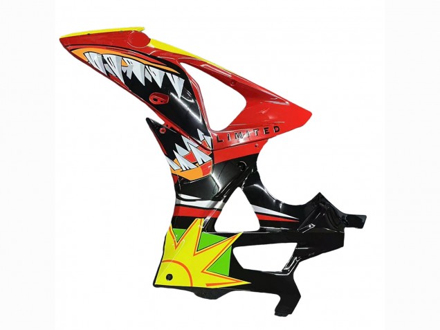 2009-2014 BMW S1000RR Motorcycle Fairings - Red Blue Yellow Shark UK