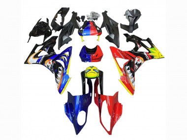 Buy 2009-2014 BMW S1000RR Motorcycle Fairings - Red Blue Yellow Shark UK