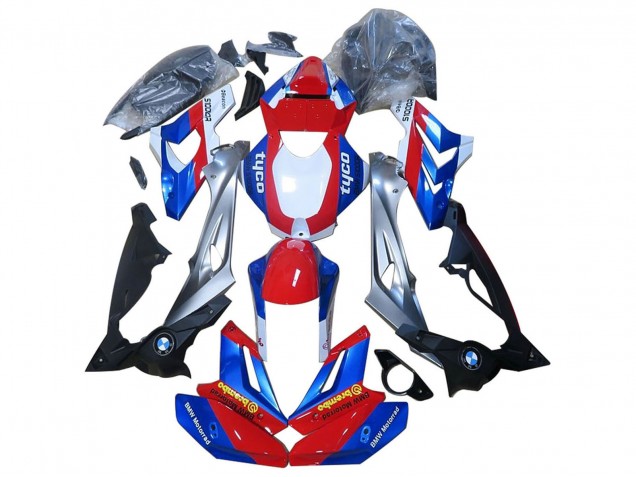 2014-2016 BMW S1000R Motorcycle Fairings - Red Blue UK
