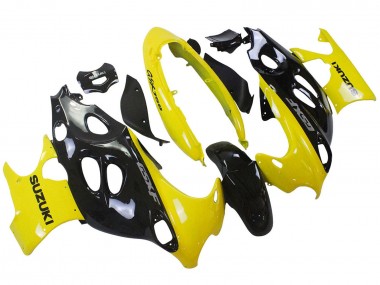 Buy 2004-2006 Suzuki GSX600F/GSX750F Motorcycle Fairings - Glossy Black Yellow UK