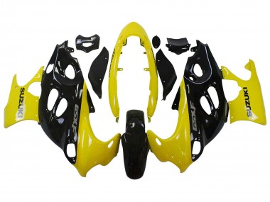 Buy 2004-2006 Suzuki GSX600F/GSX750F Motorcycle Fairings - Glossy Black Yellow UK