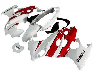 Buy 2004-2006 Suzuki GSX600F/GSX750F Motorcycle Fairings - White Red UK