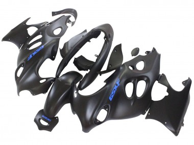 Buy 2004-2006 Suzuki GSX600F/GSX750F Motorcycle Fairings - Matte Black with Blue Logo UK