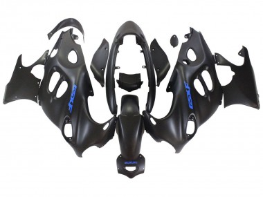Buy 2004-2006 Suzuki GSX600F/GSX750F Motorcycle Fairings - Matte Black with Blue Logo UK