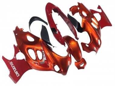 Buy 2004-2006 Suzuki GSX600F/GSX750F Motorcycle Fairings - Burnt Orange White Logo UK