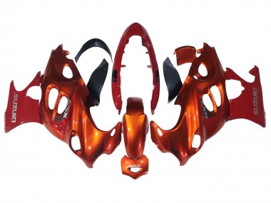 Buy 2004-2006 Suzuki GSX600F/GSX750F Motorcycle Fairings - Burnt Orange White Logo UK