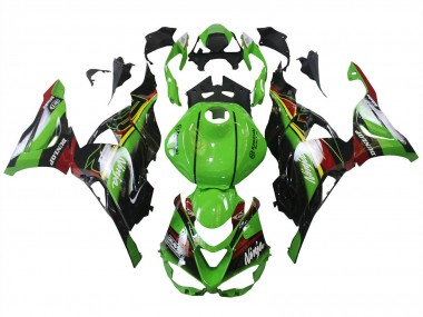 Buy 2023-2025 Kawasaki ZX6R Motorcycle Fairings - Green Black Red Yellow Dunlop UK