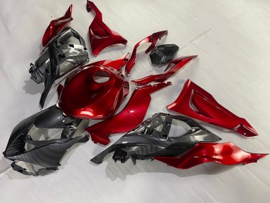 Buy 2023-2025 Kawasaki ZX6R Motorcycle Fairings - Red Carbon Fiber UK