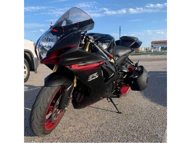 2011-2024 Suzuki GSXR 600 / GSXR 750 Motorcycle Fairings - Black Grey Red Line UK