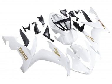 Buy 2004-2006 Yamaha YZF 1000 R1 Motorcycle Fairings - White Gold Decals UK
