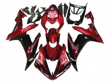 Buy 2004-2006 Yamaha YZF 1000 R1 Motorcycle Fairings - Red Glossy Black UK