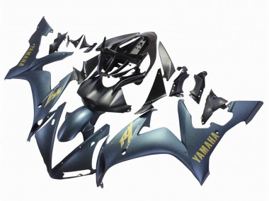 Buy 2004-2006 Yamaha YZF 1000 R1 Motorcycle Fairings - Dark Blue Gold Decals UK