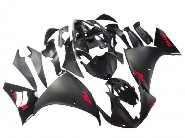 Buy 2009-2011 Yamaha YZF 1000 R1 Motorcycle Fairing - Matte Black Red Decal UK