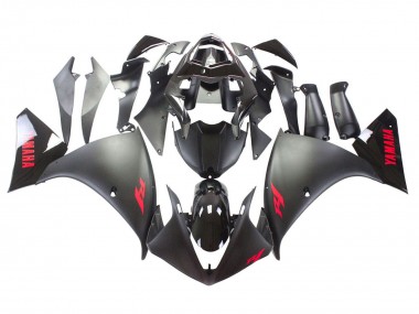 Buy 2009-2011 Yamaha YZF 1000 R1 Motorcycle Fairing - Matte Black Red Decal UK