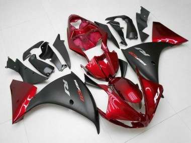 Buy 2009-2011 Yamaha YZF 1000 R1 Motorcycle Fairings - Red Matte Black UK