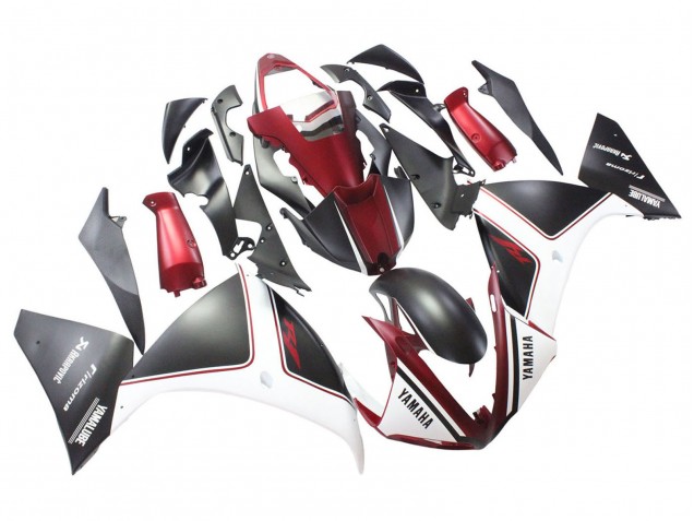 2009-2011 Yamaha YZF 1000 R1 Motorcycle Fairings - Red White Matte Black UK