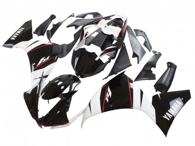 2012-2014 Yamaha YZF 1000 R1 Motorcycle Fairing - White Red Glossy Black UK