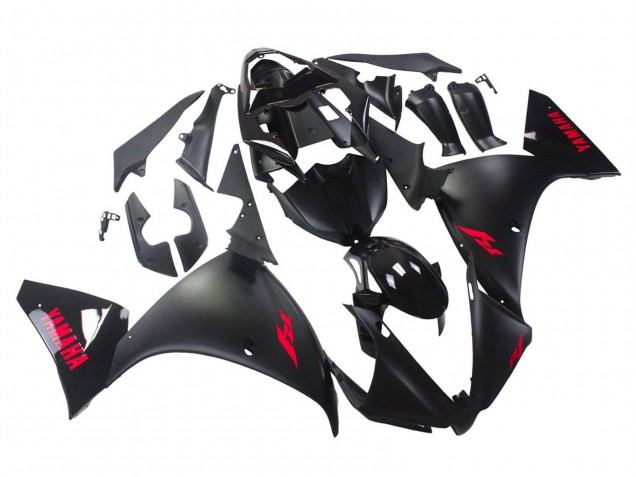 2012-2014 Yamaha YZF 1000 R1 Motorcycle Fairings - Glossy Black Matte Black Red UK