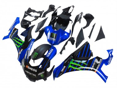 Buy 2015-2019 Yamaha YZF 1000 R1 Motorcycle Fairings - Blue Matte Black Green Monster ENEOS UK