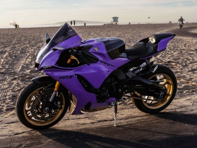 2020-2025 Yamaha YZF 1000 R1 Motorcycle Fairings - Purple Glossy Black UK