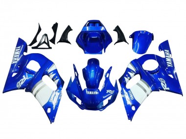 Buy 1998-2002 Yamaha YZF 600 R6 Motorcycle Fairings - Blue White UK