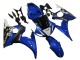 2006-2009 Yamaha YZF R6S Motorcycle Fairings - Blue White Glossy Black Yamalube UK