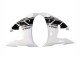 2003-2004 Yamaha YZF R6 Motorcycle Fairing - White Glossy Black UK