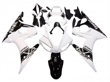Buy 2006-2009 Yamaha YZF R6S Motorcycle Fairings - White Glossy Black UK