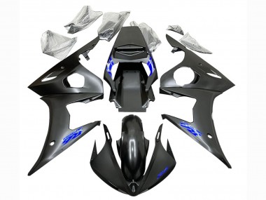 Buy 2006-2009 Yamaha YZF R6S Motorcycle Fairings - Matte Black Blue UK