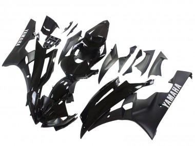 Buy 2006-2007 Yamaha YZF 600 R6 Motorcycle Fairings - Glossy Black Matte Black UK