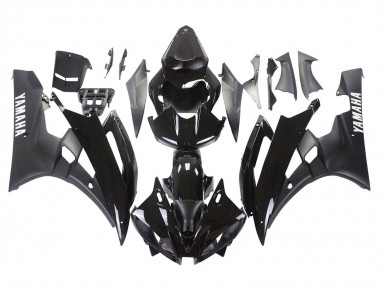Buy 2006-2007 Yamaha YZF 600 R6 Motorcycle Fairings - Glossy Black Matte Black UK