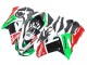 2007-2008 Kawasaki ZX6R Motorcycle Fairings - Green Red UK